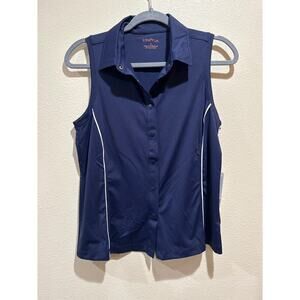 Kinona  Navy Blue Dew Sweeper Tank Golf Size Small